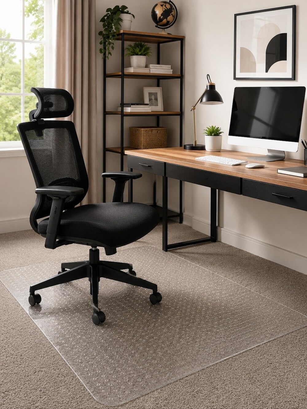 Labeta Office Chair Mat for Carpeted Floors 36" x 48" Clear Heavy Duty Carpet